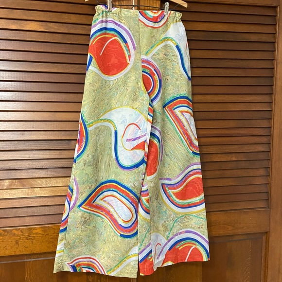 Vintage 1960s High Waisted Wide Leg Pants - Picture 2 of 9